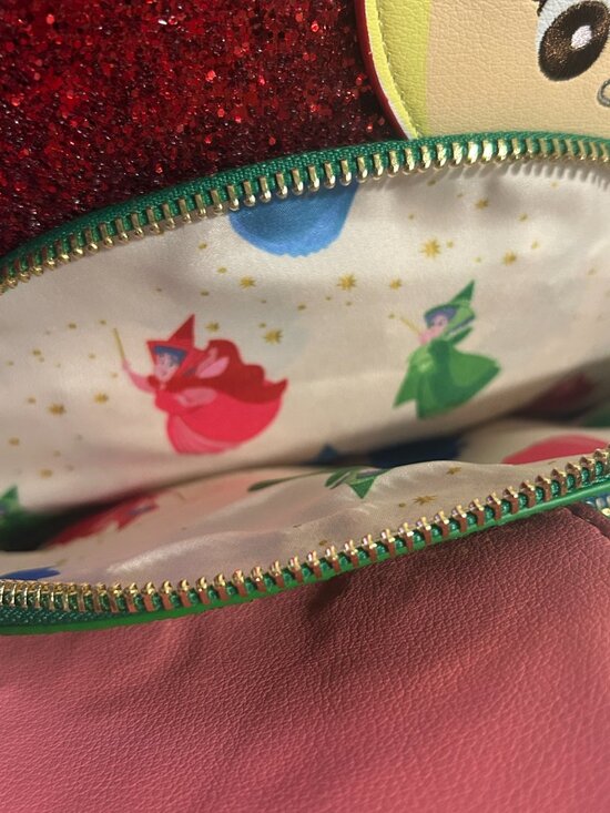 Loungefly Mini Backpack Disney Sleeping Beauty Fairy Godmothers Figural Bag